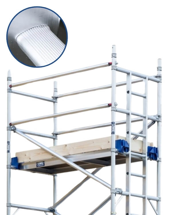 3t industrial scaffold tower integrated ladder rung