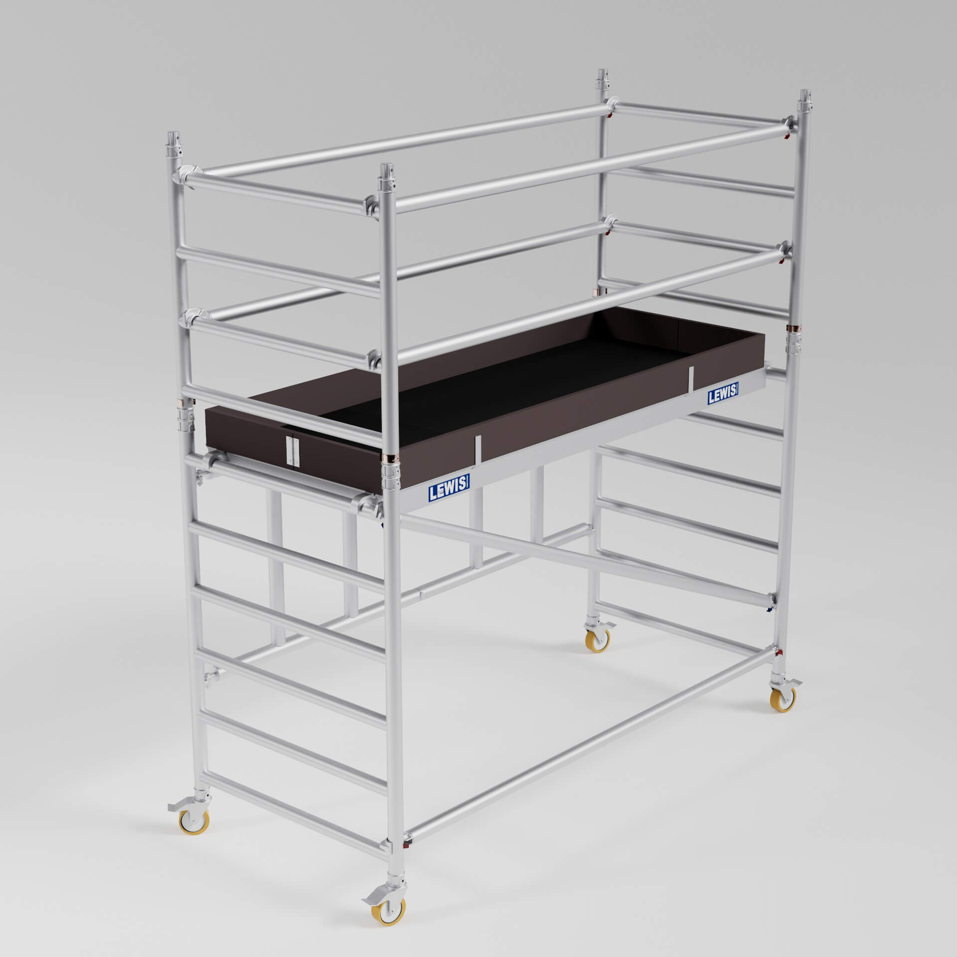 miniscaff trade – folding scaffold tower – working height 3.6m miniscaff trade - folding scaffold tower - working height 3.6m