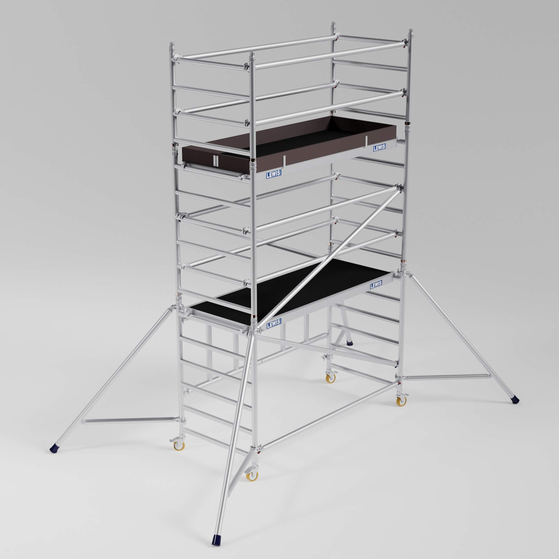 miniscaff trade – folding scaffold tower – working height 5.1m miniscaff trade - folding scaffold tower - working height 5.1m