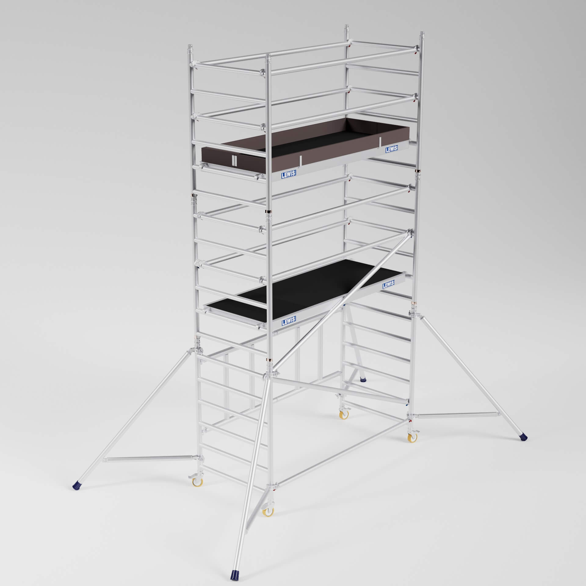 miniscaff trade – folding scaffold tower – working height 5.6m miniscaff trade - folding scaffold tower - working height 5.6m
