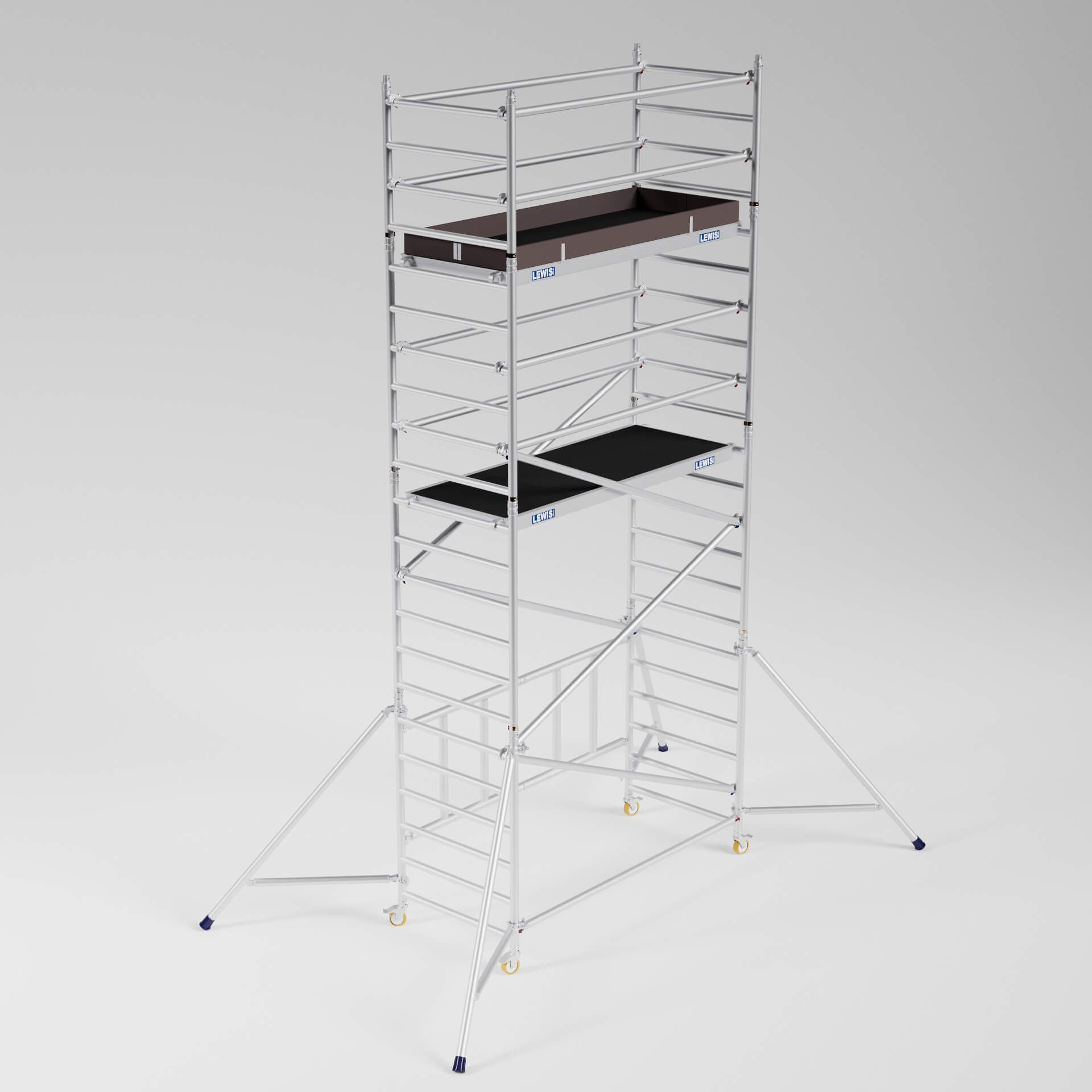 miniscaff trade – folding scaffold tower – working height 6.6m miniscaff trade folding scaffold tower working height 6.6m