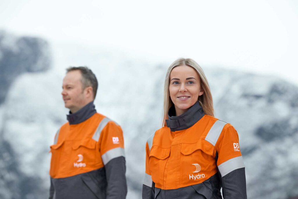 Hydro Workers at Hydros primary aluminium plant in Ardal Norway