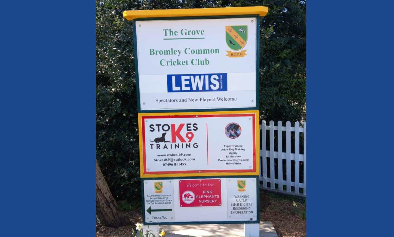 LEWIS Loves To Sponsor Bromley Common Cricket Club