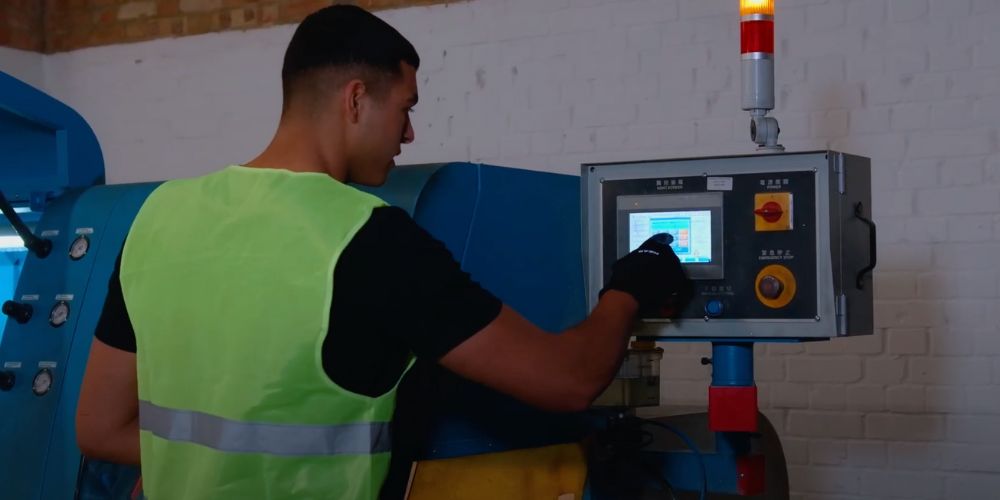 programming cutting machine 598 mm aluminium legs