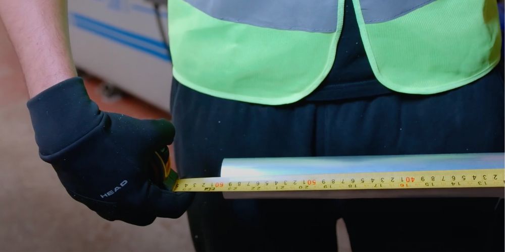 quality control 598 mm tape measure aluminium leg