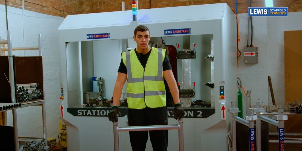 scaffold tower bandstand stickers black caps