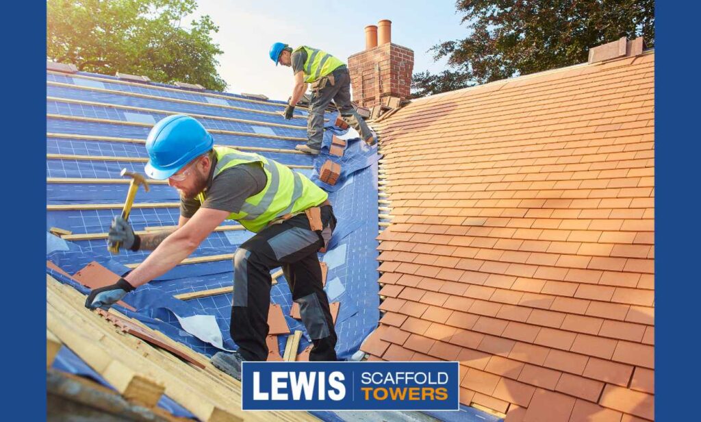 Ladder Or Scaffold Tower For Roofing