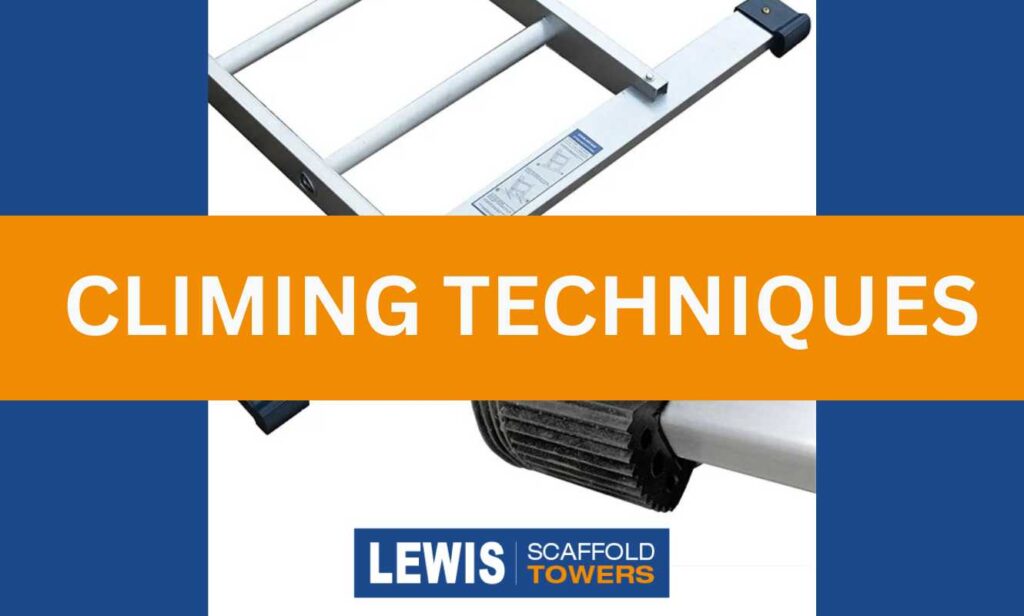 Double Extension Ladder climbing techniques