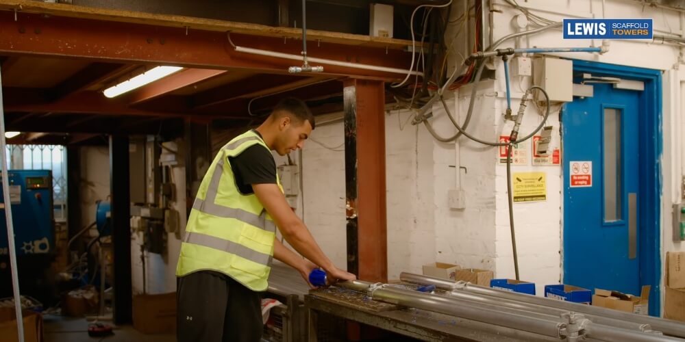 blue stabiliser feet installation